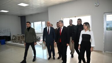 Vali Erdinc Yilmaz Merkez Spor Salonunda Incelemelerde Bulundu