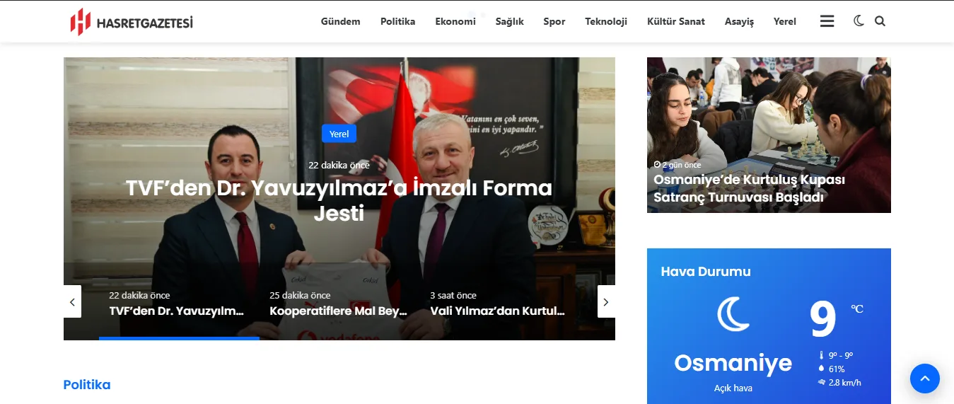 Osmaniye Hasret Gazetesi