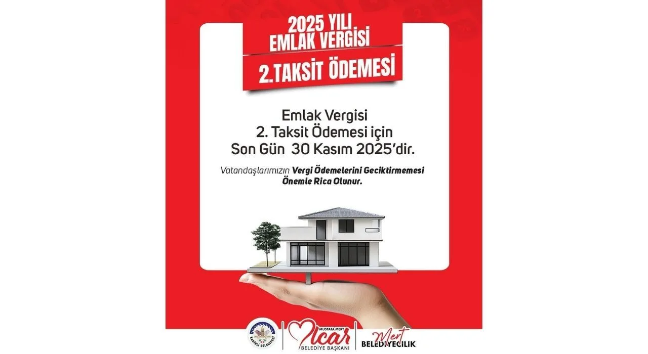 Kadirli’de Emlak Vergisi 2. Taksit Için Son Uyarı Kadirli’de Emlak Vergisi 2. Taksit Için Son Uyarı