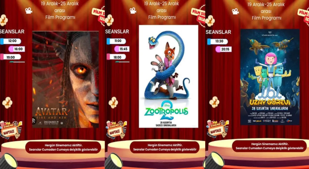 Kadirli Sinemaları’nda Bu Hafta Film Şöleni Kadirli Sinemaları’nda Bu Hafta Film Şöleni