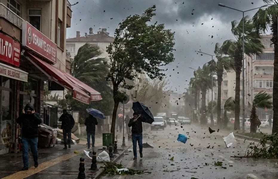 Meteoroloji Osmaniye İçin Kuvvetli Rüzgâr Dedi Meteoroloji Osmaniye İçin Kuvvetli Rüzgâr Dedi