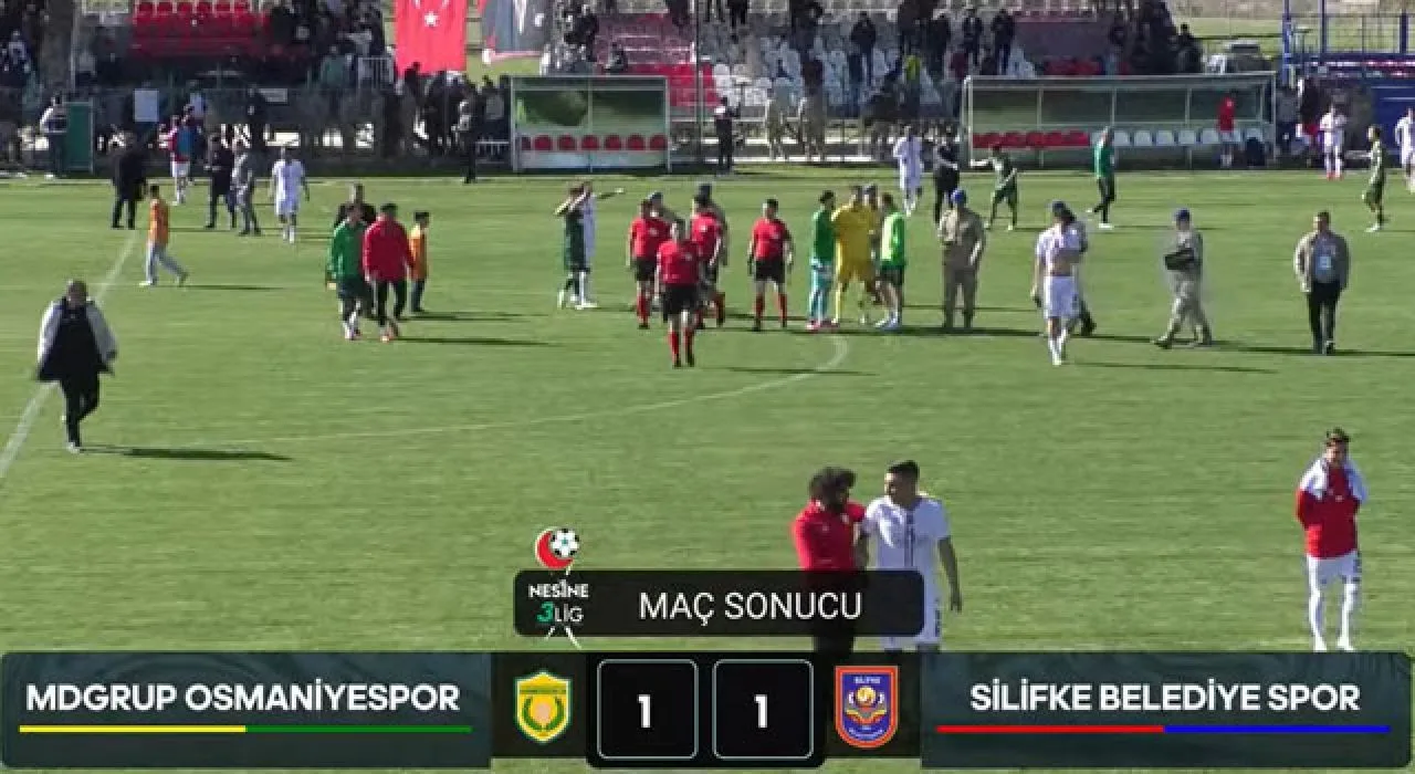 Osmaniyespor, Silifke Ile 1-1 Berabere Osmaniyespor, Silifke Ile 1-1 Berabere