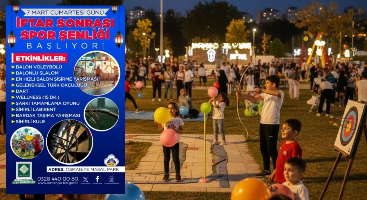 Osmaniye’de İftar Sonrası Spor Şenliği Düzenlenecek Osmaniye’de İftar Sonrası Spor Şenliği Düzenlenecek