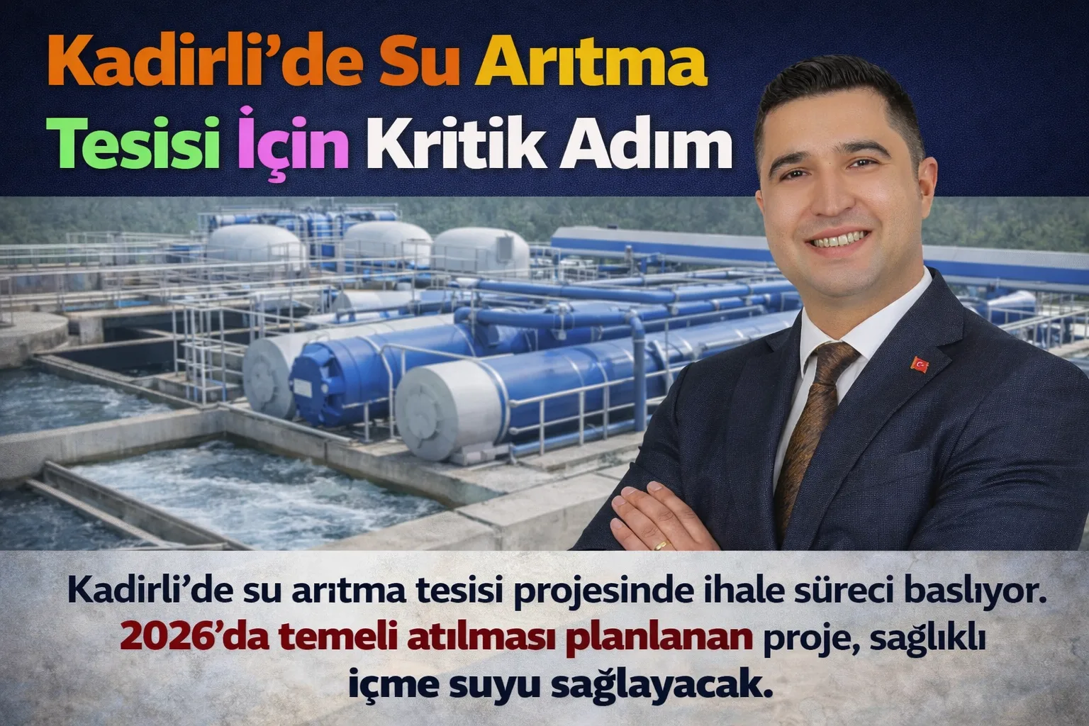 Kadirli’de Su Arıtma Tesisi İçin Kritik Adım Kadirli’de Su Arıtma Tesisi İçin Kritik Adım