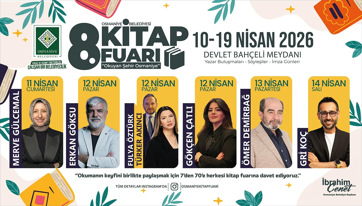 Osmaniye 8. Kitap Fuarı Kapılarını Açıyor Osmaniye 8. Kitap Fuarı Kapılarını Açıyor